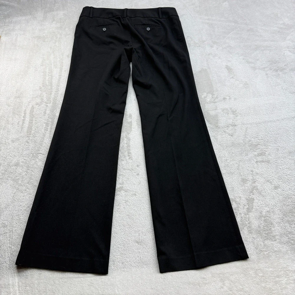 Loft Marisa Trouser Women 4 Black Wide Leg Dress Pant Professional Office Career